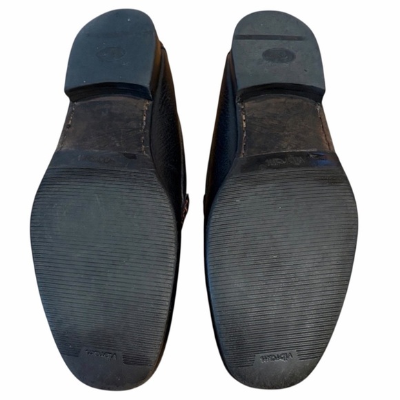 Donald Pliner Dacio Italian Leather Bit Loafer Black Size 7